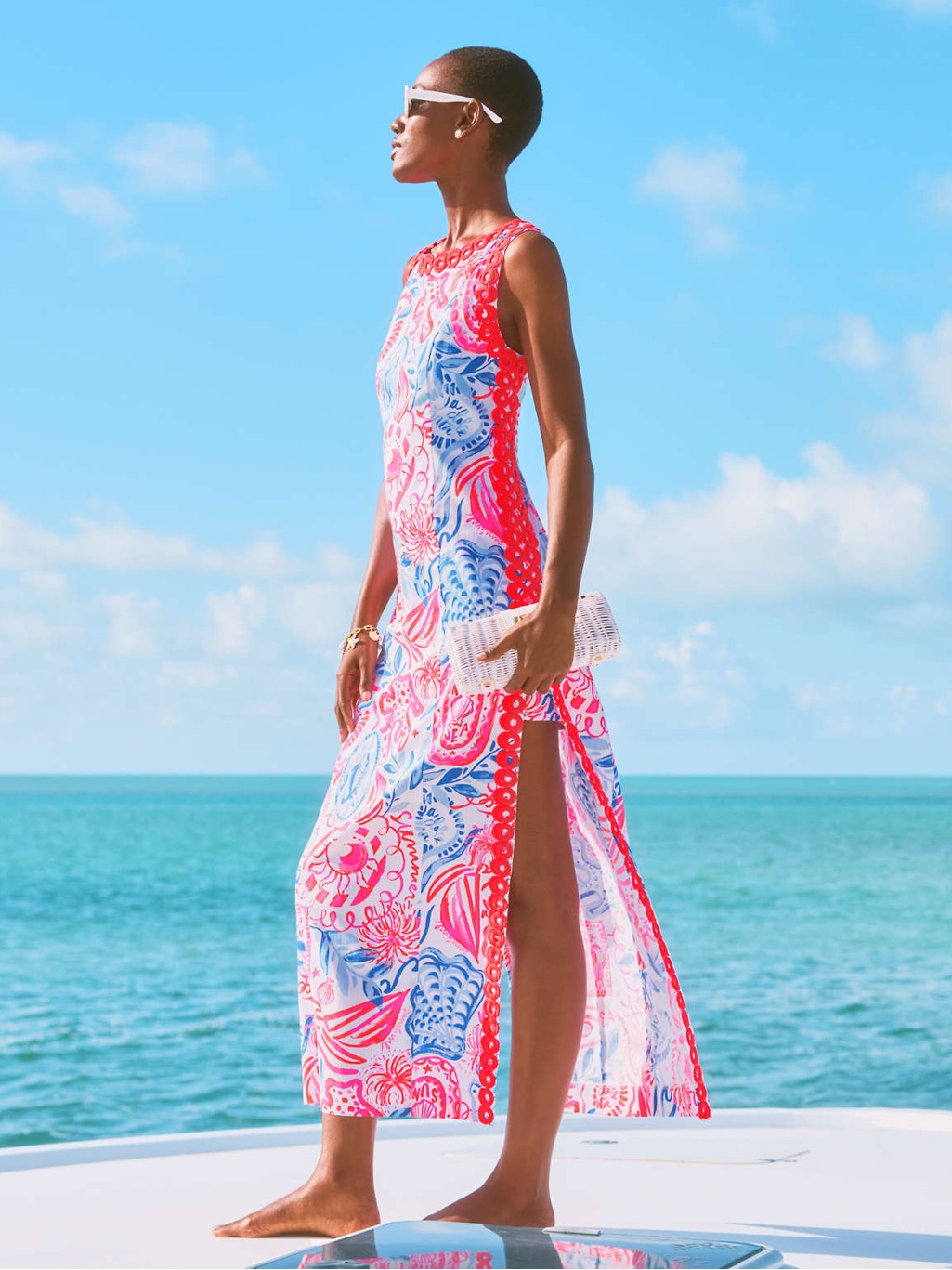 Nwt Lilly Pulitzer Sadie Maxi Romper Resort White Sun Sea Sand - Size 4